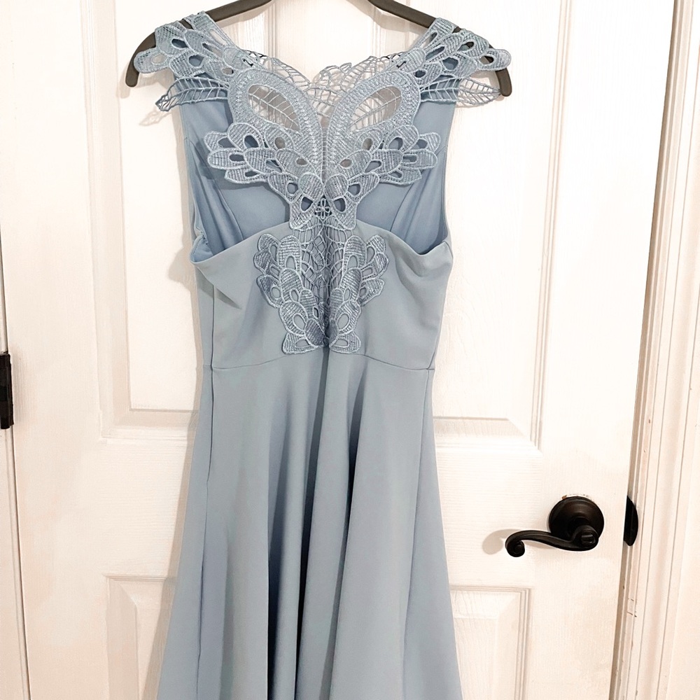 Small Altar’d State Blue Mini flare dress